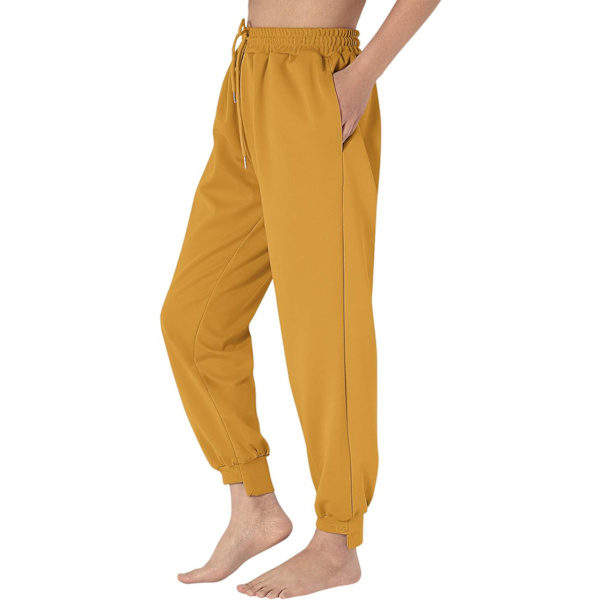 ch Dam Plain Drawstring Joggerbyxor #645 Mud Small
