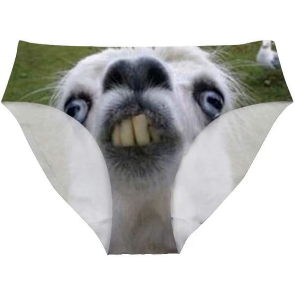 lukee Sexiga underkläder för kvinnor Djurmode Bikinitrosor Byxor Bachelorette Party Funny Alpaca Medium