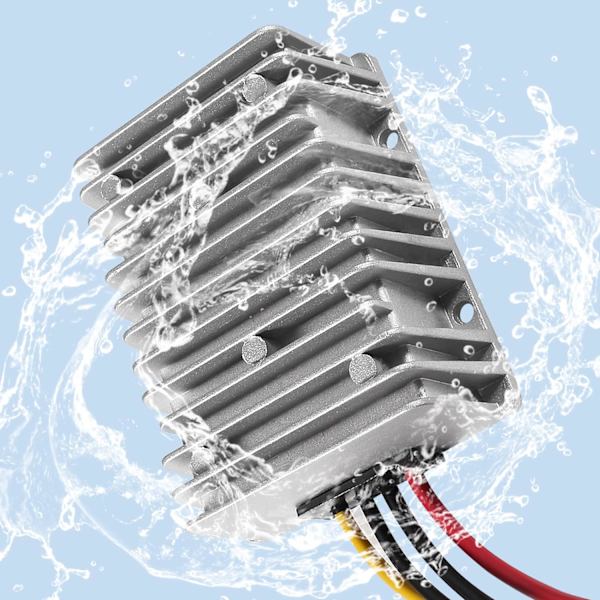 Spänningsreducerare Konverter DC 8V/40V till 13.8V 20A Automatisk Step Down Up Spänningsregulator Strömkonverter Vattentät Mod 8V/40V till 13.8V
