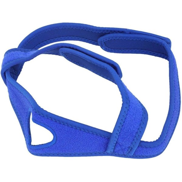 Snorband, justerbar anti-snarkband, minskar snarkning, sova bättre, blå