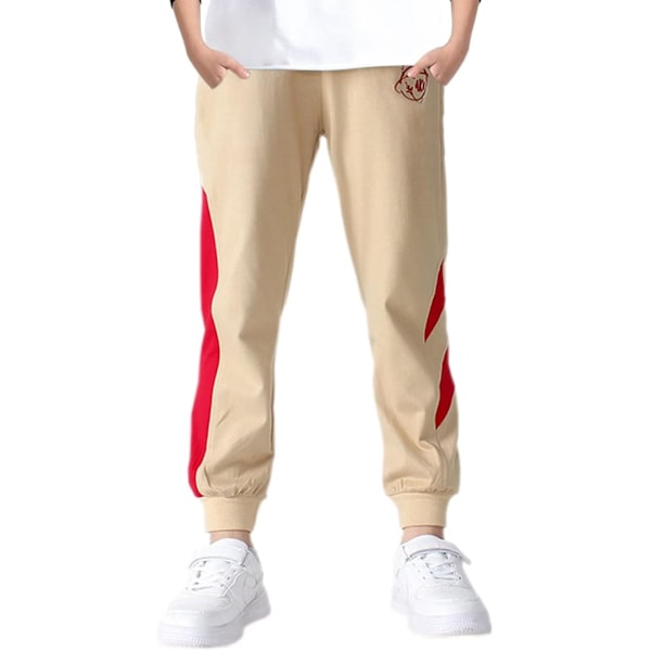 ity Pojkar Bomulls Joggingbyxor, 4-12 År Multi-khaki 6-7 År