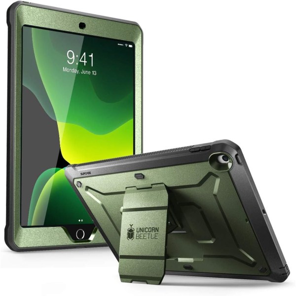 CASE Unicorn Beetle Pro Series Case för iPad 10.2 (2021/2020/2019), med inbyggt skärmskydd Case för i Green Case