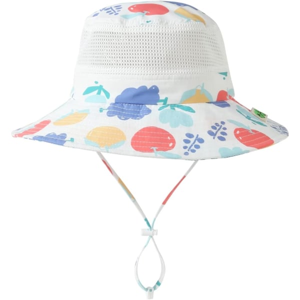 racy Baby Toddler Kids Justerbar Solskydd Hatt UPF 50+ Pojkar Flickor Mesh Bucket Hat Fällbar