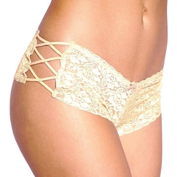 en's spetsbåge slips sexig trendig midnatt trosor Nude 3X-Large