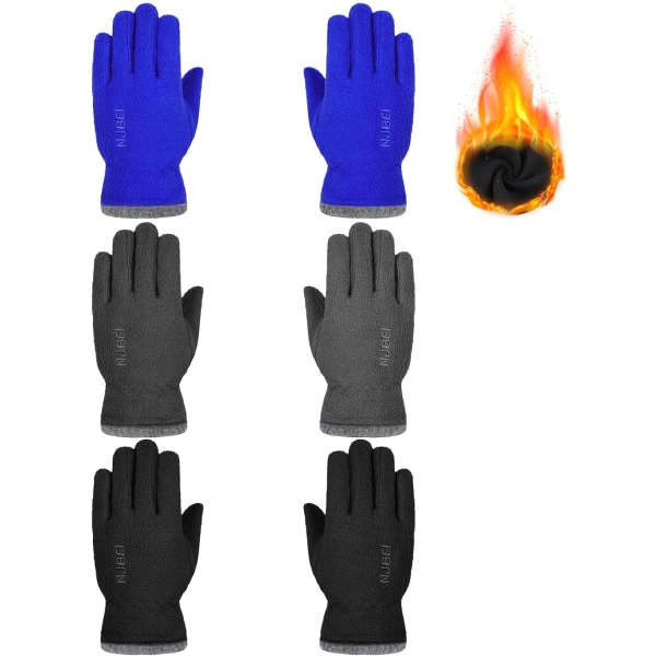 airs Barn Fleece Vantar Helt Termiska Fingervantar Kallt Väder Varma Vantar Vinter Mjuka Varma Vantar för Pojkar Flickor Ute