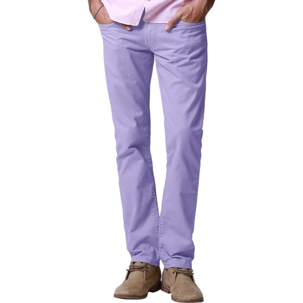 ch herr casual raka byxor #8140 8140 ljus purp 29