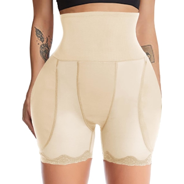 U Fake Hip Pads för kvinnor Hip Dip Shapewear Hip Enhancer Butt Pads Shaper Butt Lifter Padded Underwear Tummy Control Nude Medium