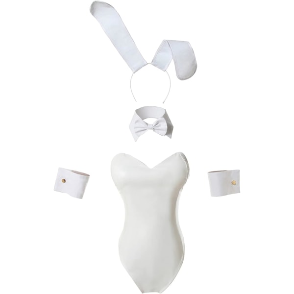 ROLECOS Bunny Costume Women Sakurajima Mai Bunny Cosplay Costume One Piece Bodysuit White Bunny Small