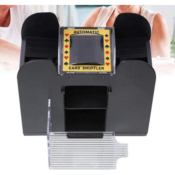 6eck Automatisk spelkortsblandare, batteridriven professionell kortsortering 6 däck
