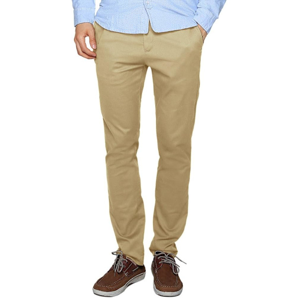 ch herr Slim Tapered Stretchy Casual Pant 8066 Khaki 30