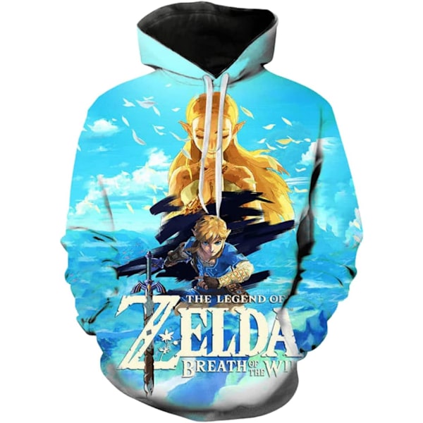 Cosplay Legend of Zelda Breath of The Wild Twilight Princess Känguru  Hoodies - Unisex Pullovertröjor  Large