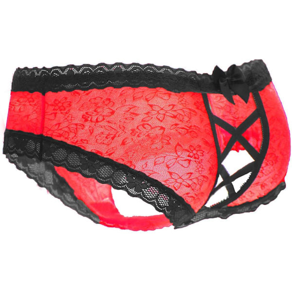 ishie Sexy Midnight Cross Back Panties Röd 2 Small