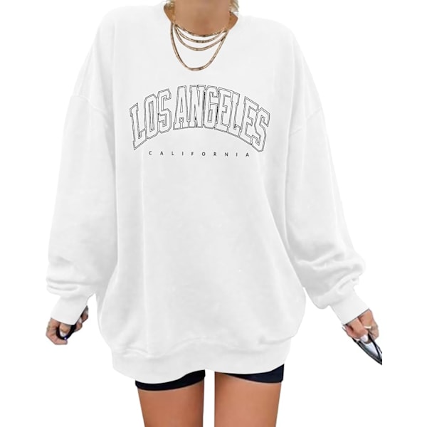 Dams casual brev grafisk tryck kortärmad tunika toppar rund hals lös t-shirt oversized drop axel långlinje t-shirts