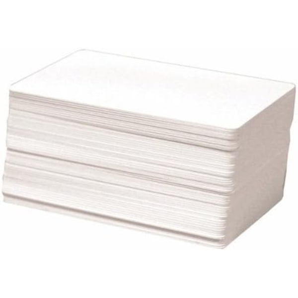 1 Cr80 30Mil vita tomma pvc-plastkort för foto-ID-kortskrivare (Datacard, Zebra, Fargo, Evolis, Magicard, Nbs & Etc
