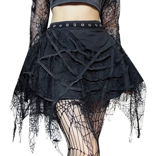 oolgirl Lingerie Set Kvinnor Sexig Rutig Minikjol med T-string G-string Frestande Fall in Love Naughty Teddy Rollspel C Svart Stor
