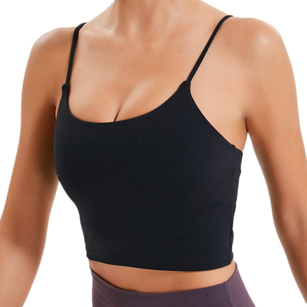 edy Dam Padded Sport-BH Fitness Träning Löpning Tröjor Yoga Linne