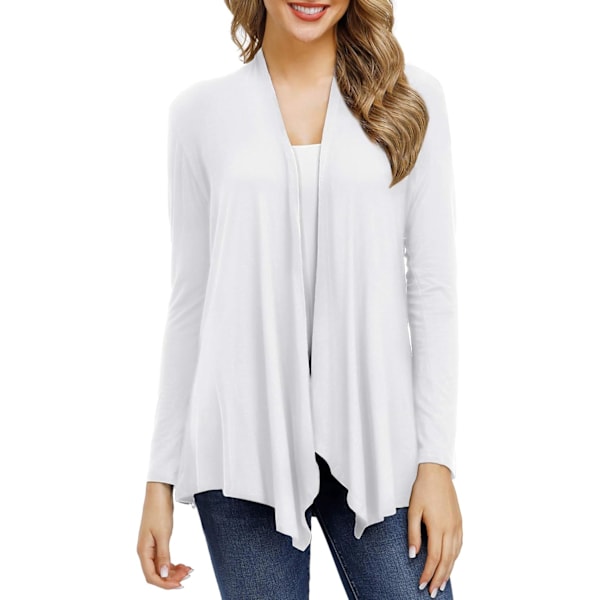 Koftor för kvinnor, casual, öppen framtill, långärmad, lätt, mjuk, basic cardigan