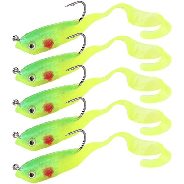 Ld Head Jig Mjuka Fiskebeten Konstgjorda Mjuka Beten Fiskeutrustning Tillbehör Gulp  SO050-1