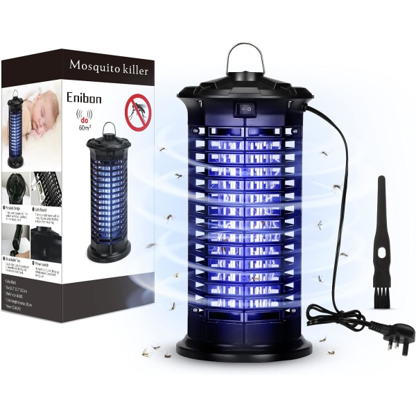 nibon Myggdödande Lampa Bug Zapper, Elektrisk Flugdödare med Fysisk
