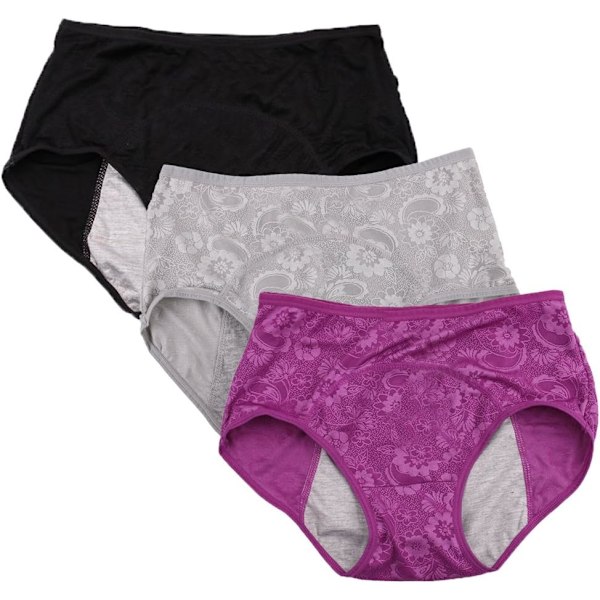 I FASHION Menstruations trosor för kvinnor Jacquard Lätt att rengöra trosor