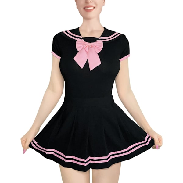 tleforbig Bomull Romper Onesie Pyjamas Bodysuit - Magical Onesie Kjolförkläde Full Black X-Small