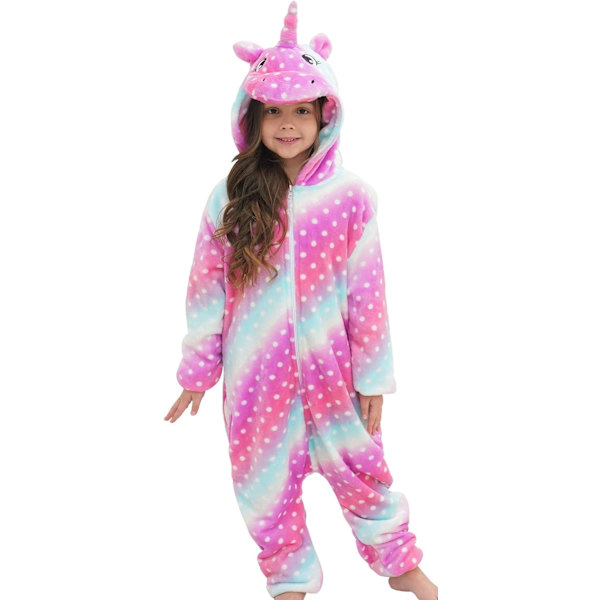HovoX Barn Enhörning Pyjamas Onesie Matchande Dockor & Flickor