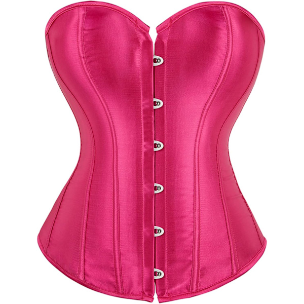 upoo Korsett Toppar för Kvinnor Plus Size Renässans Korsett Snörning Korsett Bustier Korsett Rose XX-Large