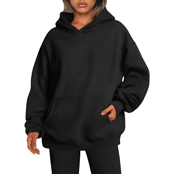 N Damkläder Hoodies Oversized Sweatshirts Pullover Fleece Tröjor Långärmad Med Fickor Vinter Höst Kläder Y2k Kläder