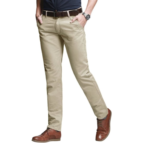 ch herr Slim Tapered Stretchy Casual Pants 8060 Khaki 40W x 31L
