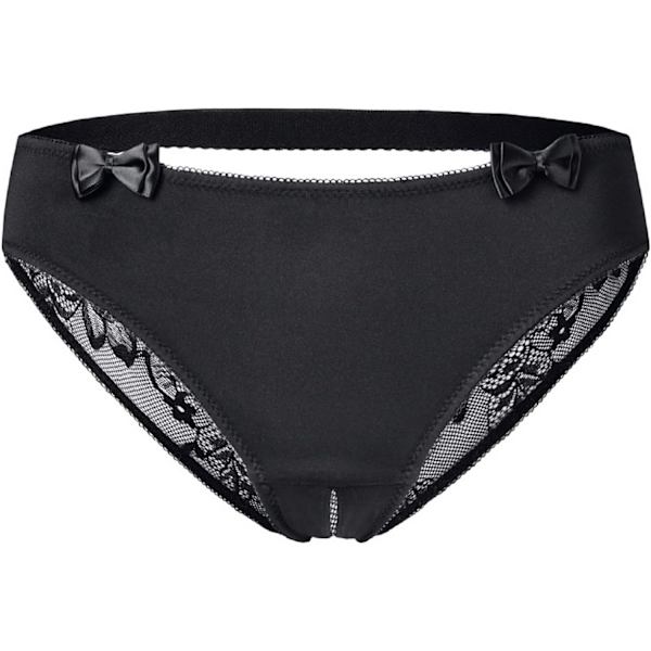 ANO Dam Andas Lace Mjuka Söta Trosa Underkläder Svart X-Large
