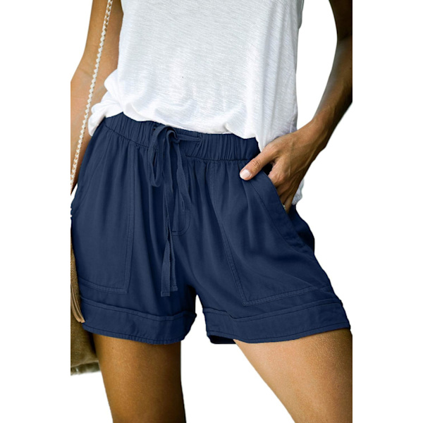 OAFE Dam Casual Dragsko Elastisk Midja Bomullsshorts Sommar Strand Heta Shorts