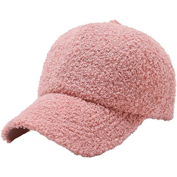 b-Wool Baseball-kepsar Varm-Vinter Teddy-Fleece Hip-Hop Kepsen för Män Kvinnor Utomhus Resor