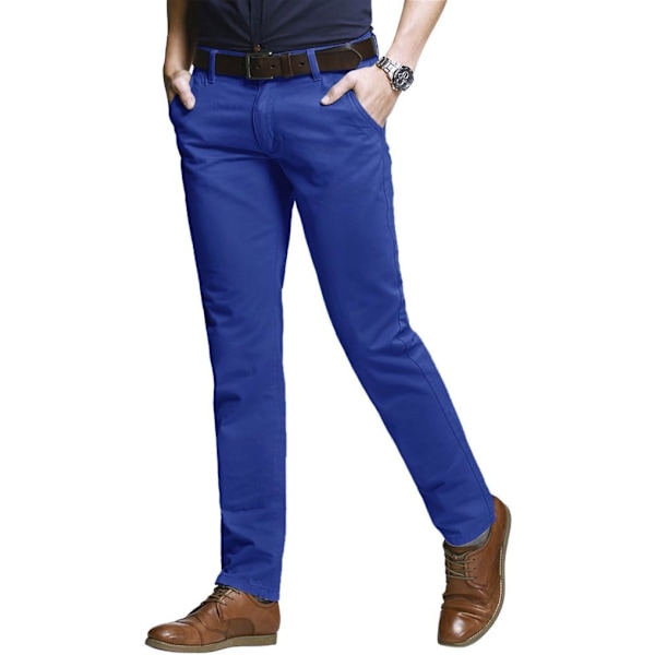 ch herr Slim Tapered Stretchy Casual Pants 8060 Washed Blu 29W x 31L