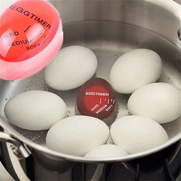 Timer för kokande ägg, färgändringsindikator för medelstora, mjuka och hårda ägg, temperaturobservator för kokt ägg i köket,