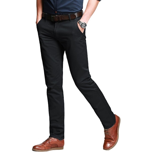 ch herr Slim Tapered Stretchy Casual byxor 8103 mörkgrå 38W x 31L