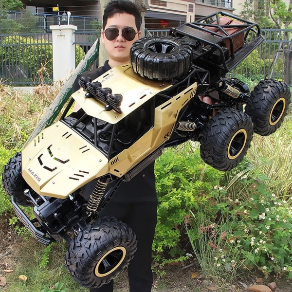 rge RC-bil Monster Truck 2.4Ghz Klättring Buggy Bil 6WD Fjärrkontroll Bil Off