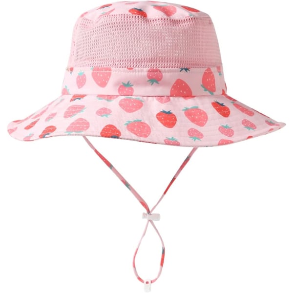 racy Baby Toddler Kids Justerbar Solskydd Hatt UPF 50+ Pojkar Flickor Mesh Bucket Hat Fällbar