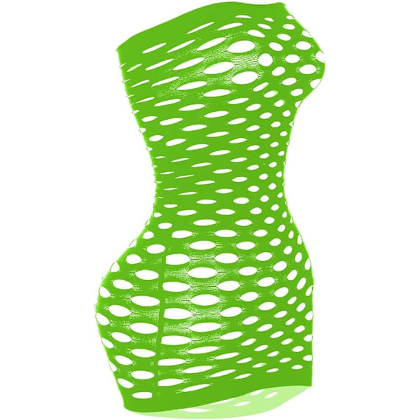 ifun Sexig Dam Strapless Nätlingerie Nattkläder Miniklänning Tubklänning Bodysuit One Size Grön