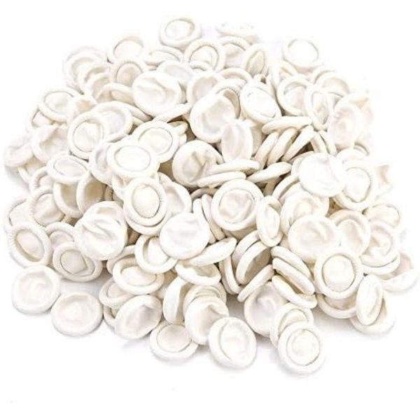 Yte 300 st naturliga latex fingertoppar ultratunna säkerhet hållbara elastiska tatuering manikyr
