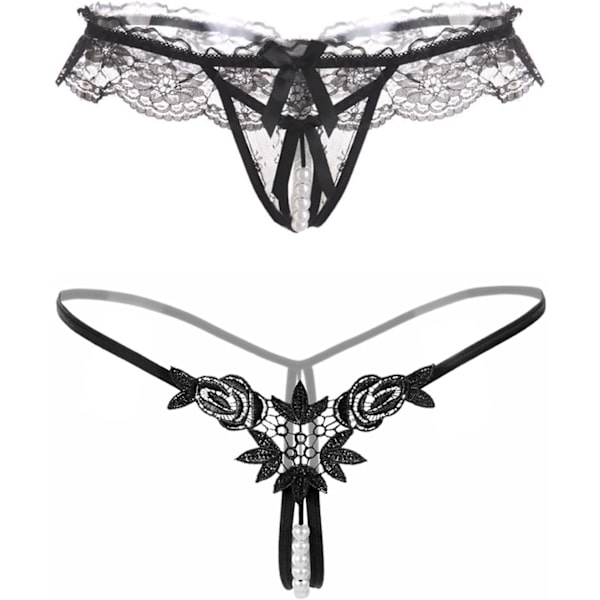 Sexiga G-stringtrosor 5-pack 2-pack pärlset Medium