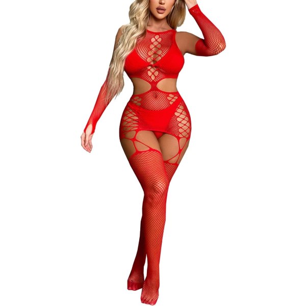 ysa Dam Sexiga Underkläder Plus Size Lingerie Bodysuit Babydoll Negligee Mesh Teddy Nattkläder Bodystocking Li-01