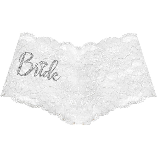 nestoneSash Brudpanties Bröllop - Brudpanties för kvinnor - Möhippa Brudklänning Underkläder Brud Silver (W Small