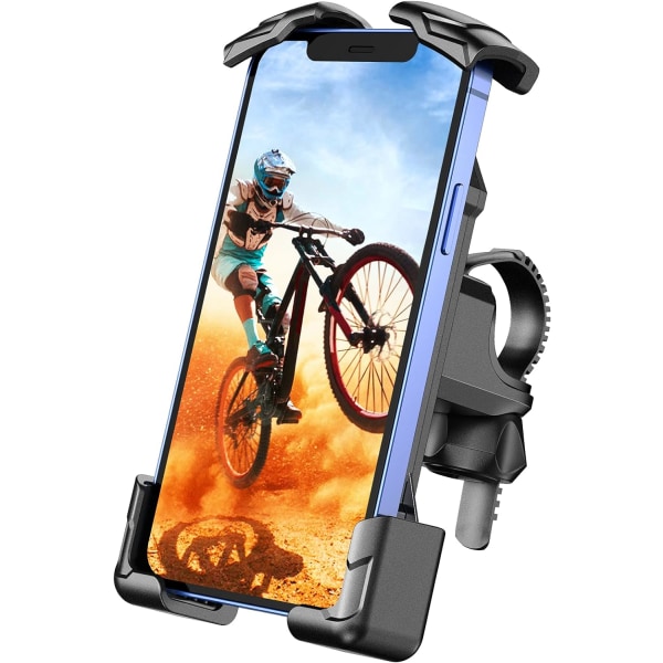 Be Phone Mount, TEUMI 360 graders vridbar cykel Motorcykel Phone Mount med rostfritt S