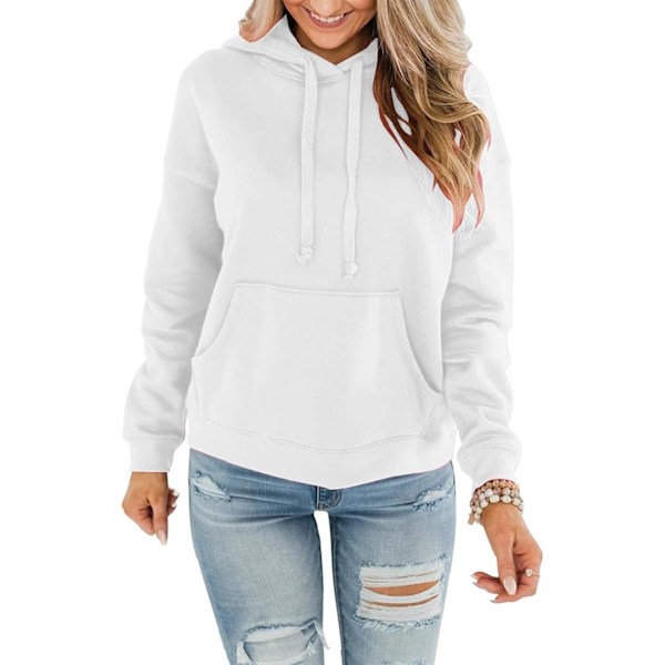 NDESIGNE Dam Färgblock Hoodies Toppar Casual Långärmad Pullover Tröjor med Fickor