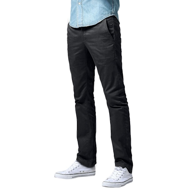 ch herr Athletic Fit raka ben casualbyxor #8036 8113 Charcoal G 34