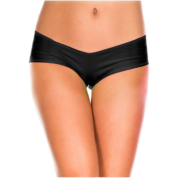ic Legs Dam Micro Mini Shorts Svart One Size