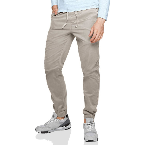 ch herr Chino Jogger byxor 6054 Light Khak 36