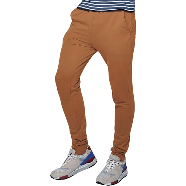 ch Herr Elastisk Midja Jogger Sweatpants Casual Byxor #5054 Kamel 40
