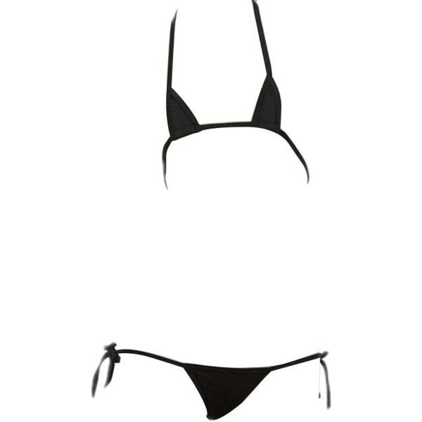 ORIO Dam Micro Bikini Sexig Mini Triangle Bikini Japanska underkläder med G-String String Vit