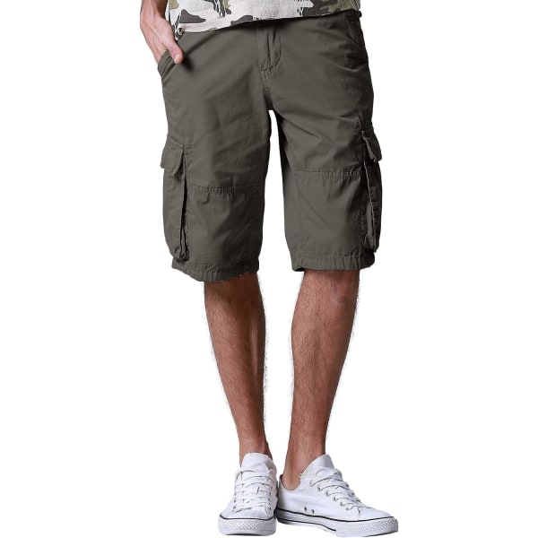 ch Cotton Cargo Shorts herr 3203 R-grön 38